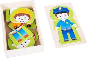 Puzzle de imbracat baietei Meserii Legler