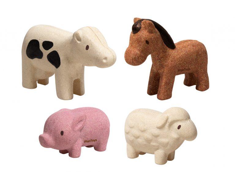 Set cu animale de la fermă, Plan Toys