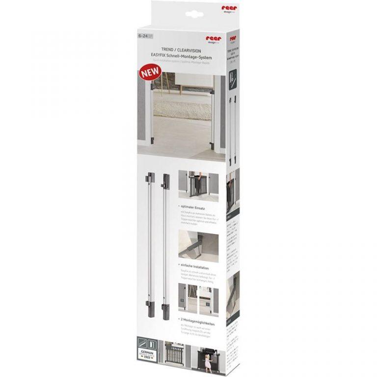 Sistem de instalare rapidă EasyFix pentru porți de siguranță extensibile DesignLine, aluminiu, Reer 46051 - imagine 2