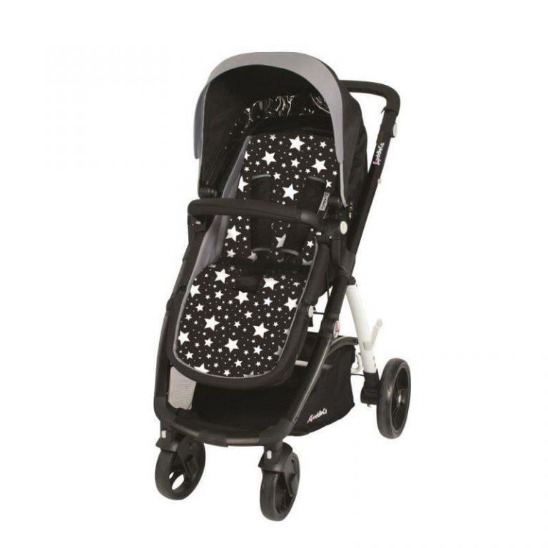 Saltea universală cărucior Comfi-Cush Black and White Stars, 842094 - imagine 3