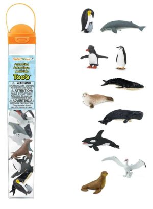 Tub cu 10 figurine Animale din Antarctica, Safari