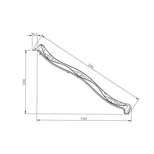 Tobogan Yulvo 2.2 m pentru copii diverse culori - imagine 2