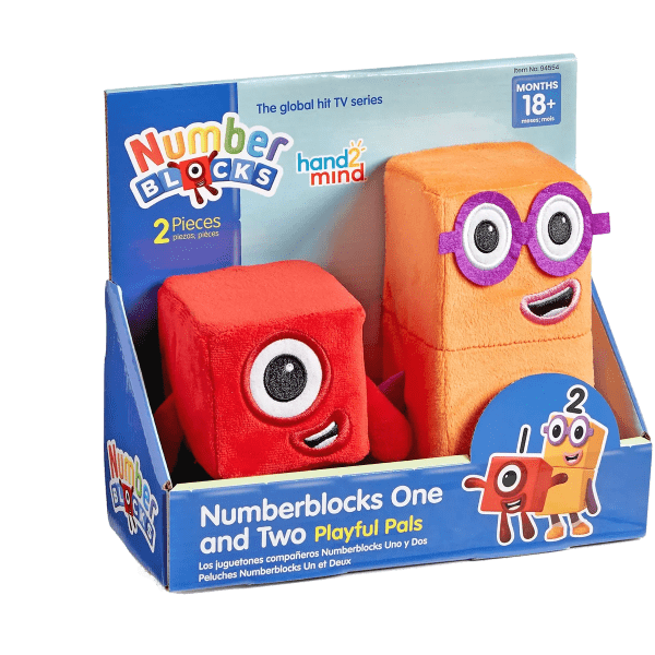 Set mascote din plus Numberblocks - Unu & Doi