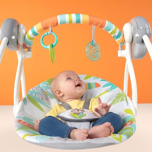 Leagăn portabil Rainforest Vibe, Bright Starts - imagine 3