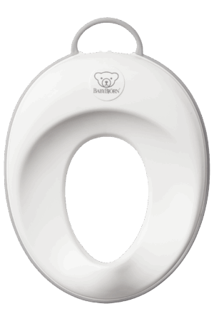 babybjorn toilet training seat white grey 058025