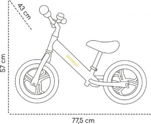 bicicleta fara pedale nils skiddou denim bleumarin9926
