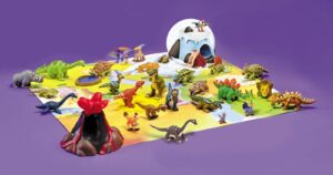 colectia betterly dino 37 figurine grota vulcan plansa de joc deagostini 2 3 ani 307791