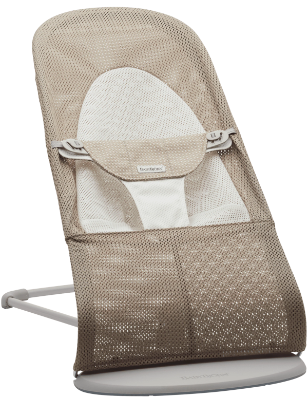 Baby Bjorn - Balansoar Balance Soft, Grey Beige/White, Mesh