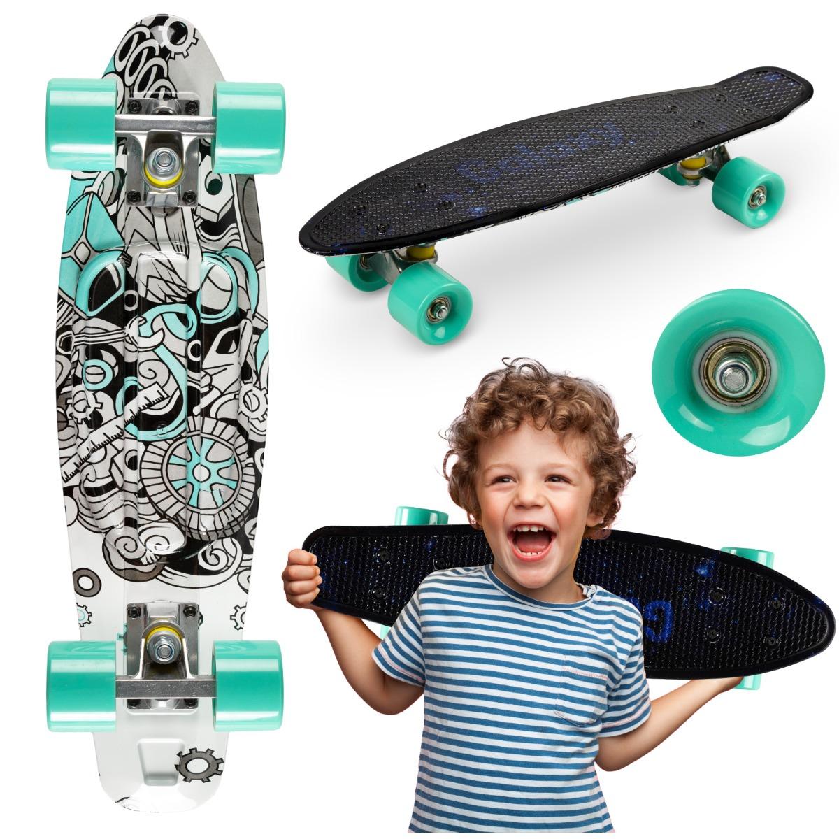 Skateboard copii, Qkids, Galaxy - Industrial - imagine 2