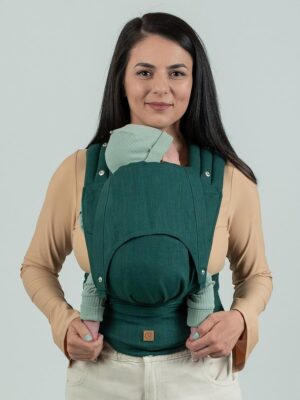 isara quick half buckle evergreen linen