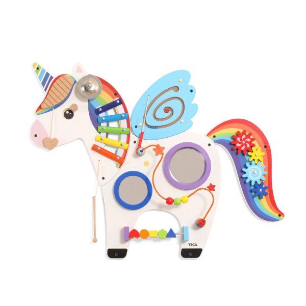 Jucarie de perete cu activitati, Unicorn, Viga