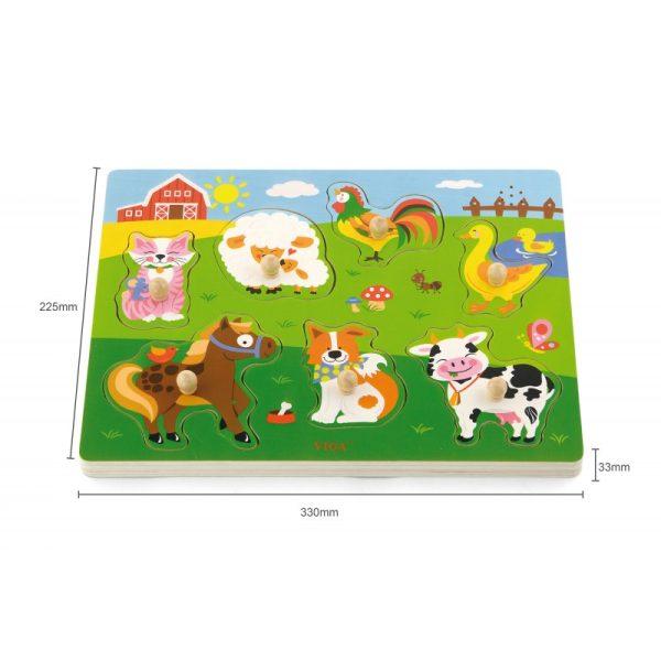 Puzzle cu sunete - animale, Viga - imagine 2