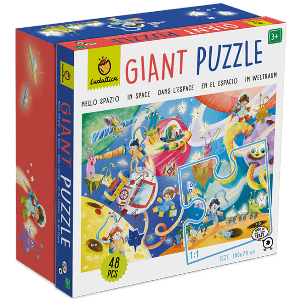 Puzzle Gigant - Spațiul, Ludattica, 48 piese