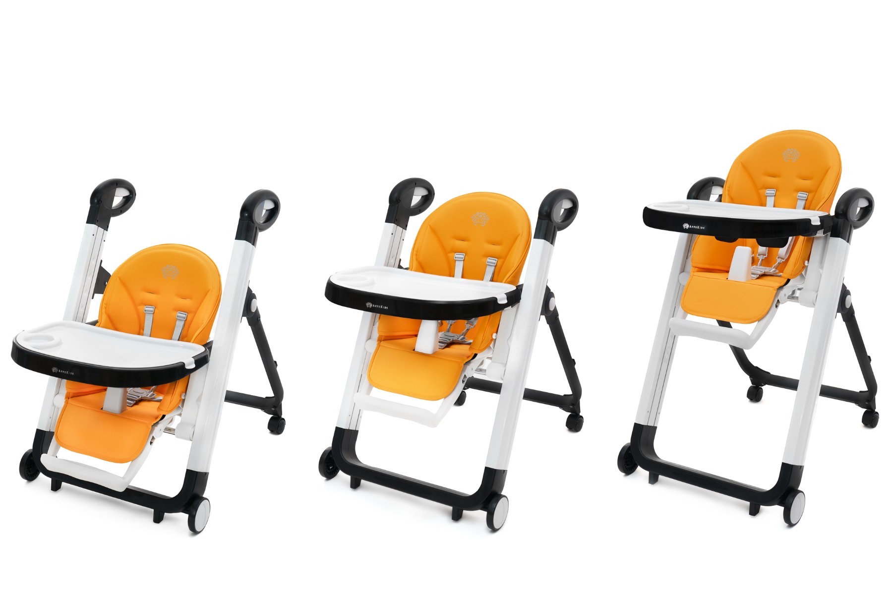 Scaun de masa AppeKids - Vogue - Orange - imagine 2