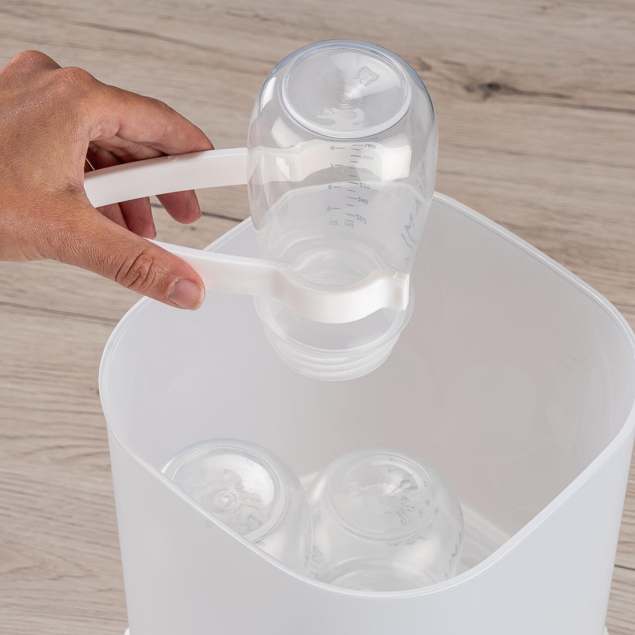 Sterilizator cu aburi si functie de uscare pentru biberoane, detartrare automata, 5 biberoane, Reer VapoDryS 36130 - imagine 5