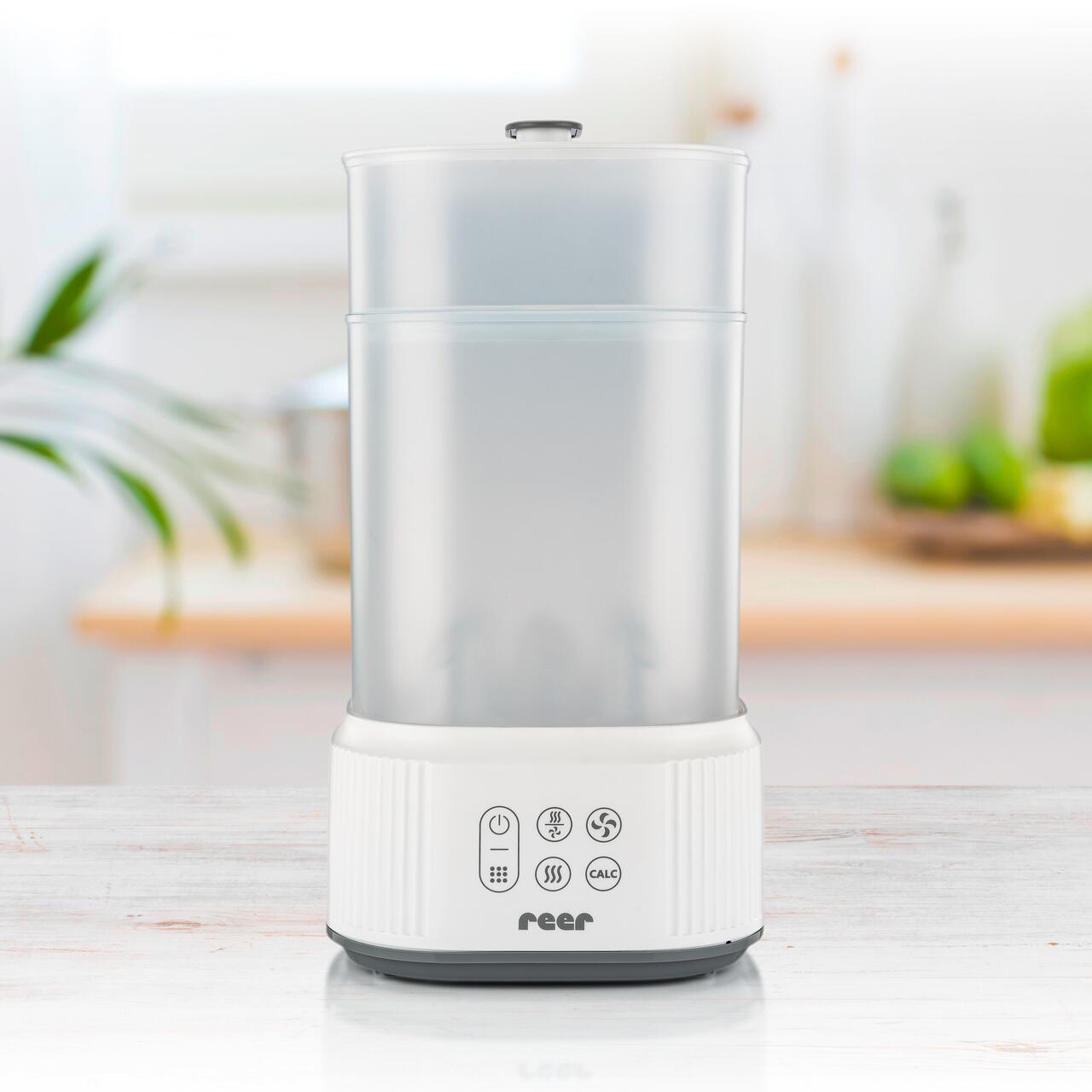 Sterilizator cu aburi si functie de uscare pentru biberoane, detartrare automata, 5 biberoane, Reer VapoDryS 36130 - imagine 7