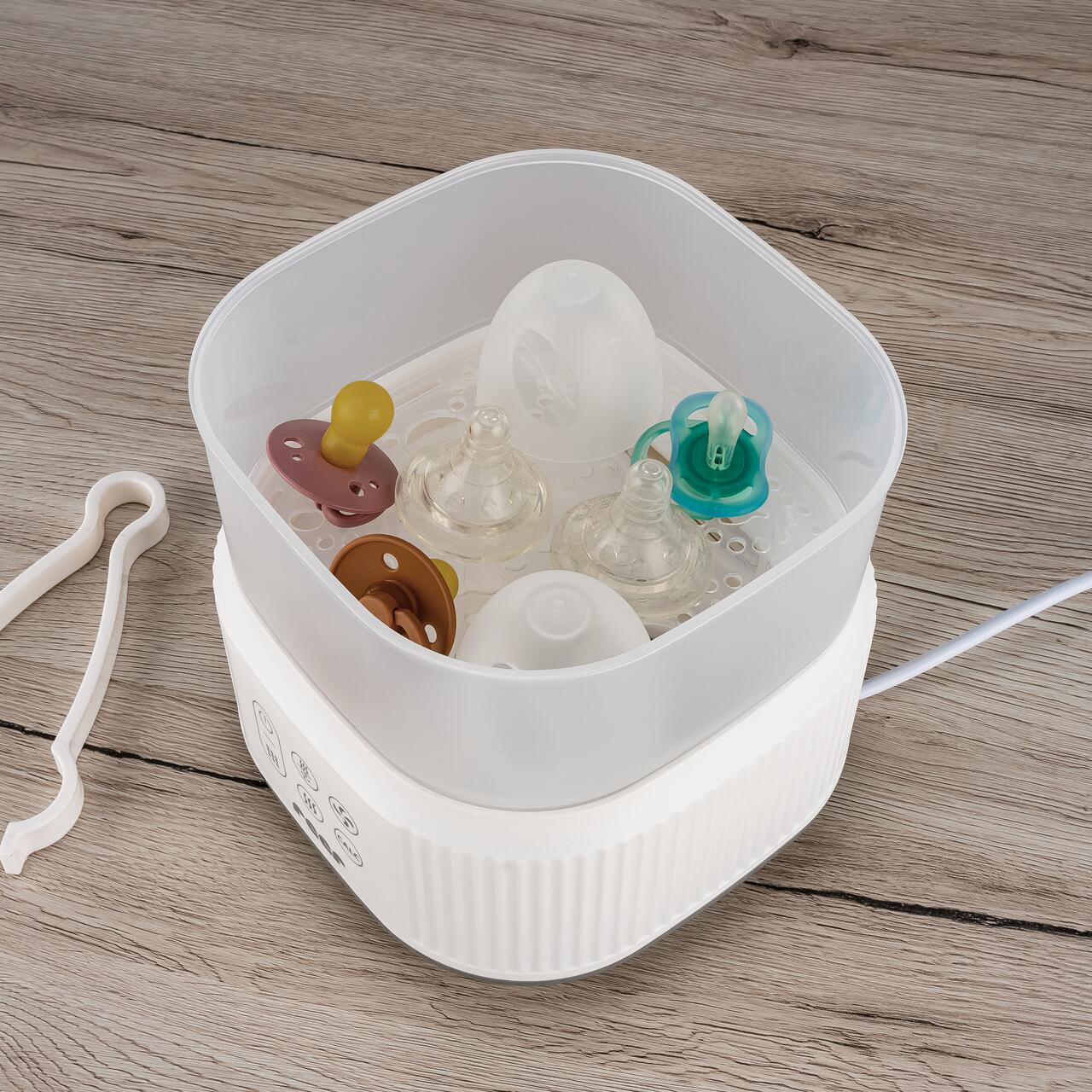 Sterilizator cu aburi si functie de uscare pentru biberoane, detartrare automata, 5 biberoane, Reer VapoDryS 36130 - imagine 8