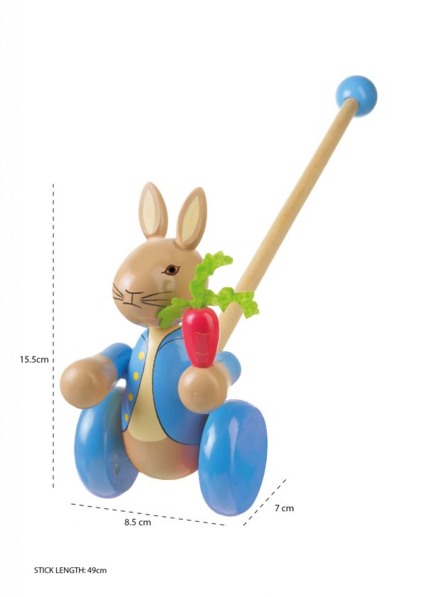 Jucarie de impins Peter Rabbit™, Orange Tree Toys - imagine 2