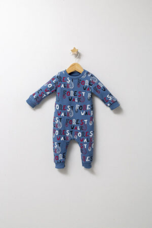 salopeta pentru bebelusi de iarna forest tongs baby baietei9344