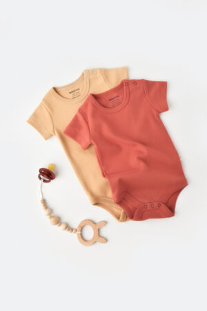 set 2 body uri bebe unisex 100 bumbac organic mustar scortisoara7851