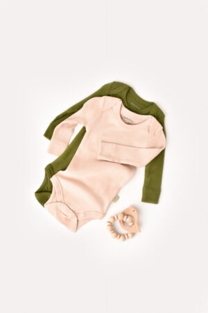 set 2 body uri cu maneca lunga bebe unisex din bumbac organic si modal5661