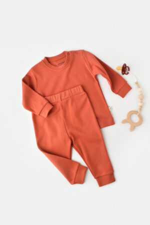 set bluzita cu maneca lunga si pantaloni lungi bumbac organic 1005943