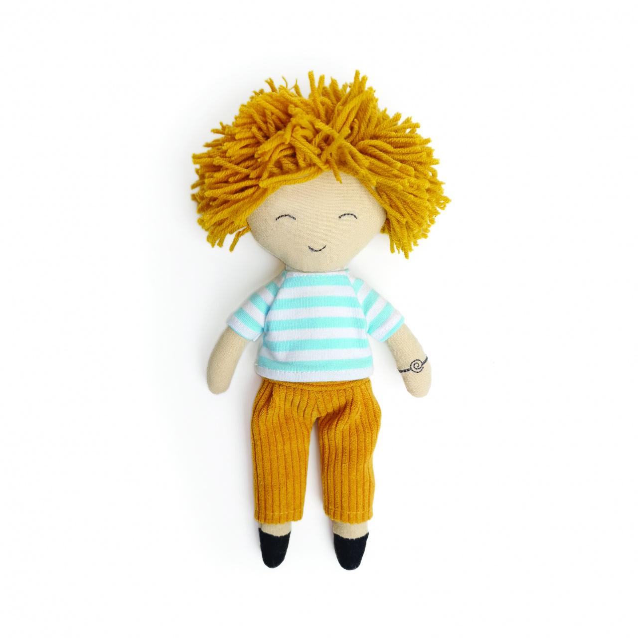 Papusa textil baietelul Mylo, Svoora - imagine 3