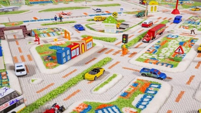 Covor pentru Copii 3D Mini City 200x200cm - imagine 2