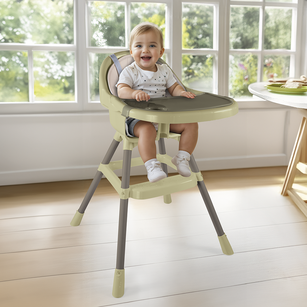 Scaun de masa premium cu perna - Verde Eco - imagine 2