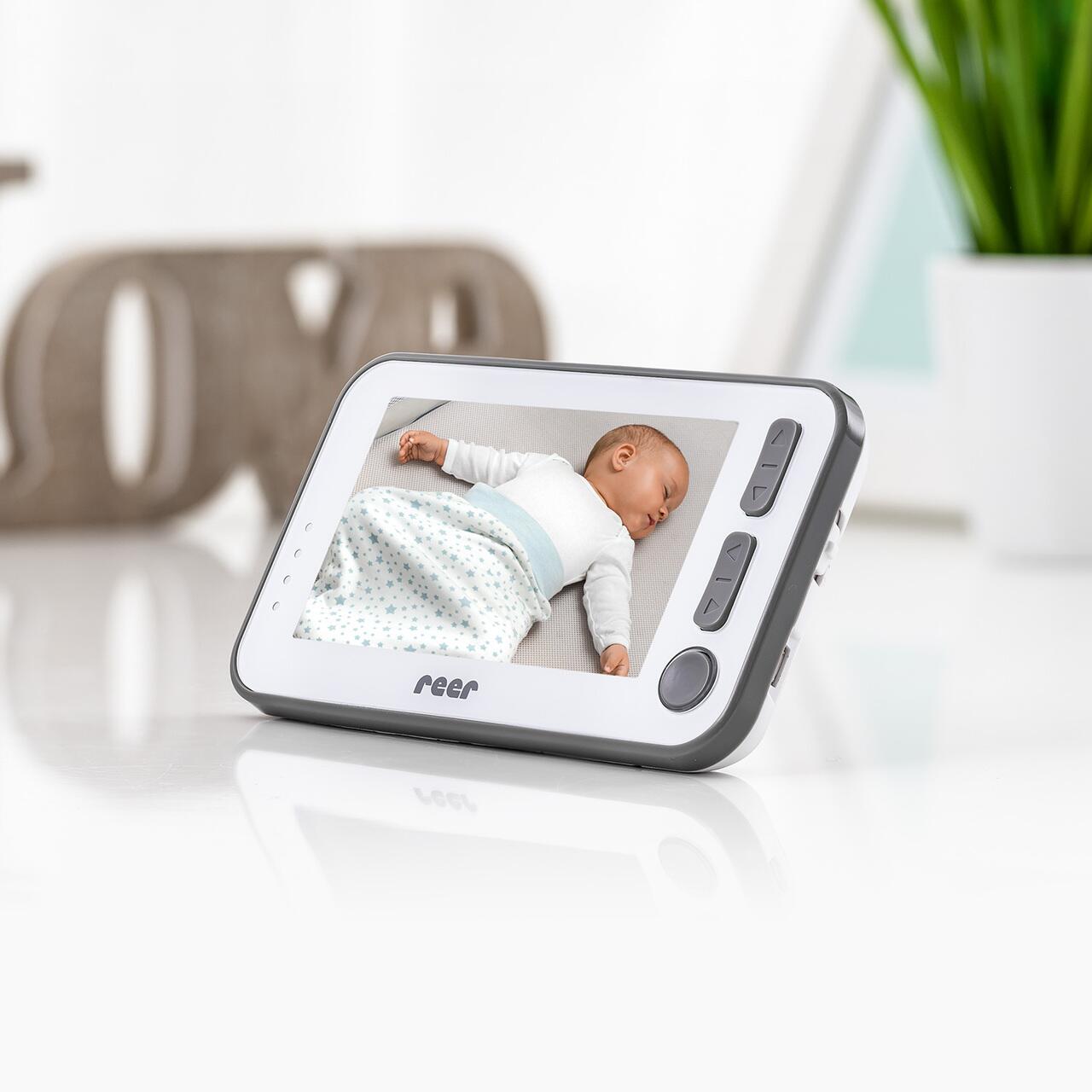 Video monitor digital pentru bebelusi cu camera rotativa si urmarire inteligenta a miscarii, REER BabyCam XL 80440 - imagine 15