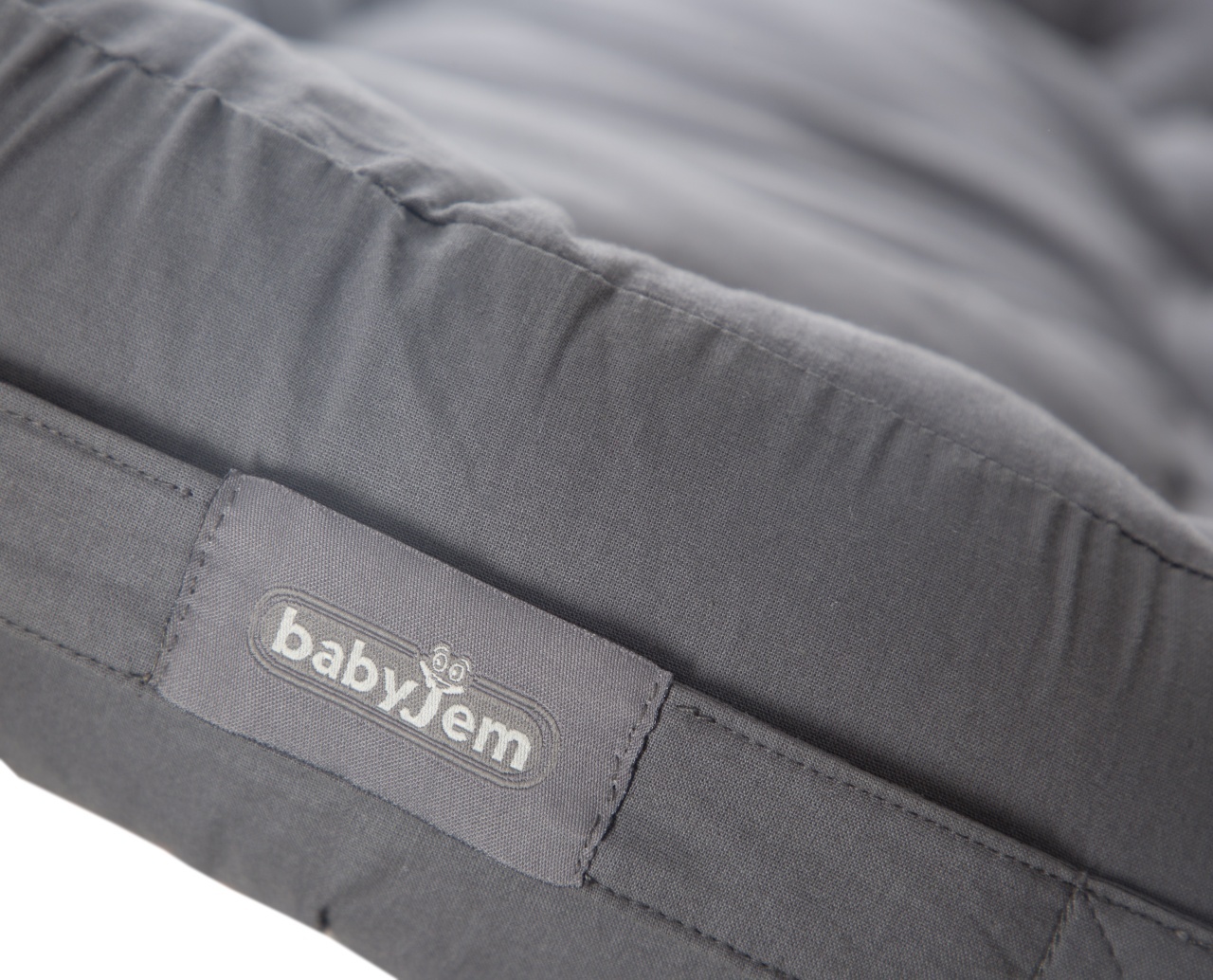 Babynest cu bara de jucarii, BabyJem, antracit - imagine 4