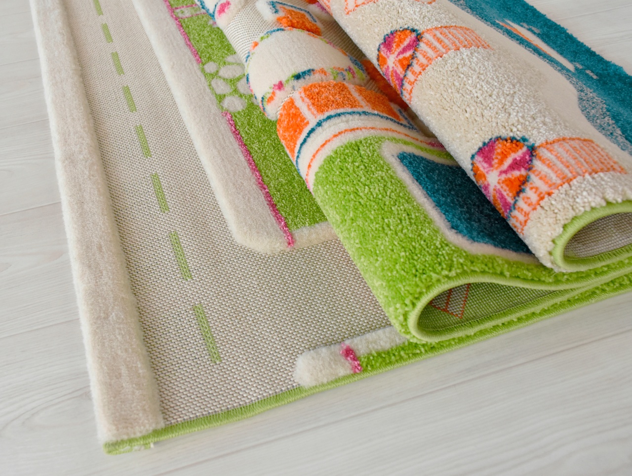 Covor de joaca pentru copii 3D Beach Houses (Casa de Vacanță) 134x180 - imagine 2