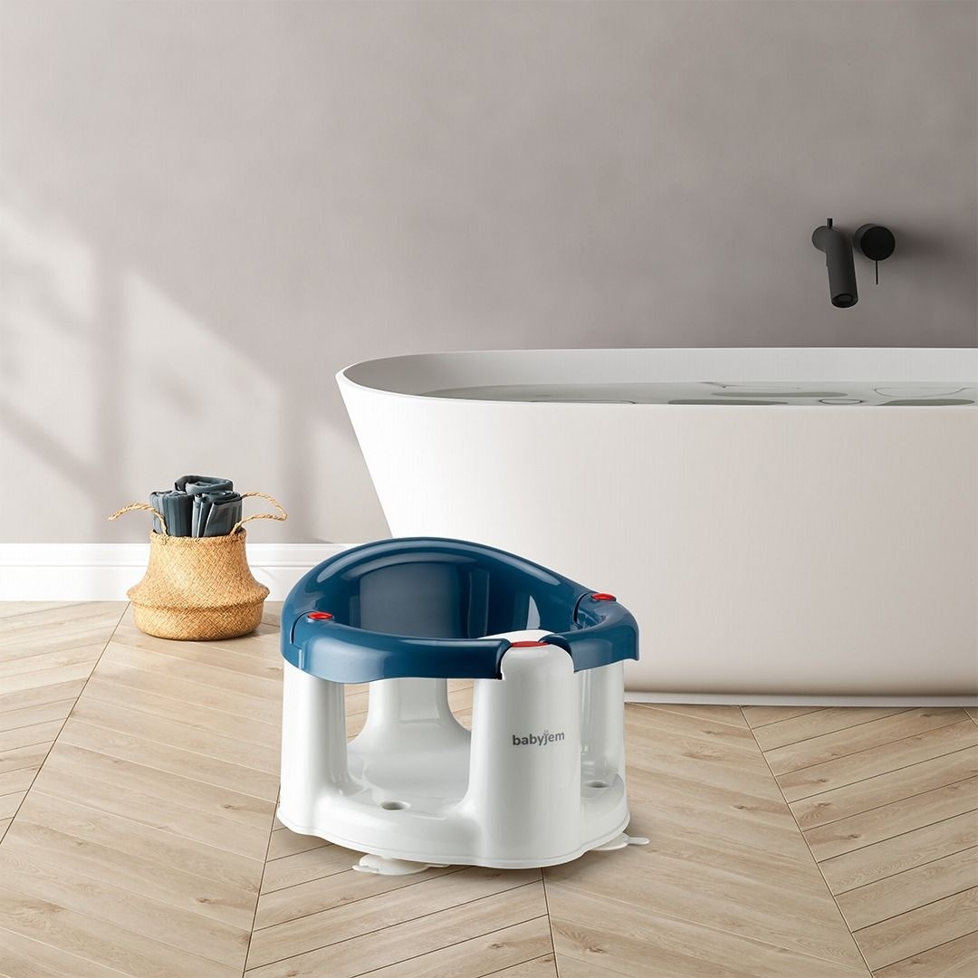 Scaun de baie bebelusi Bath and Feeding BabyJem, albastru - imagine 4