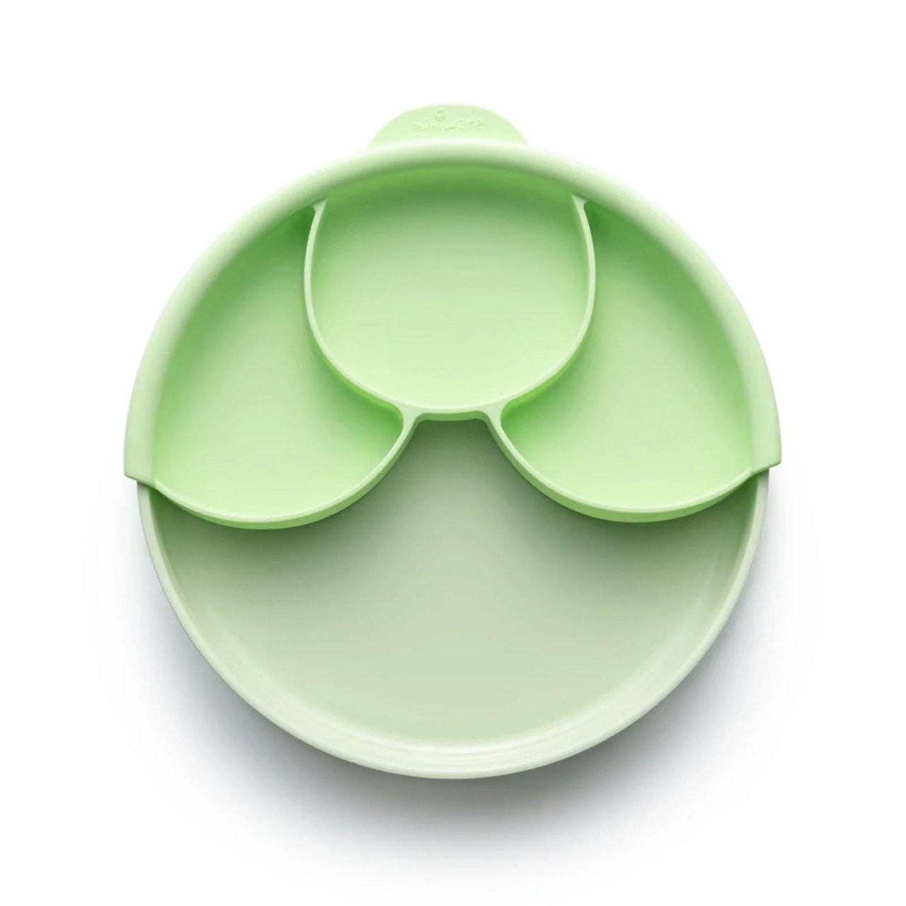 Set diversificare hrana bebelusi Miniware Healthy Meal, 100% din materiale naturale biodegradabile, 3 piese, Keylime - imagine 3