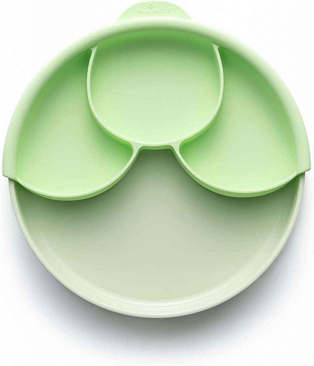 Set diversificare hrana bebelusi Miniware Healthy Meal, 100% din materiale naturale biodegradabile, 3 piese, Keylime - imagine 2