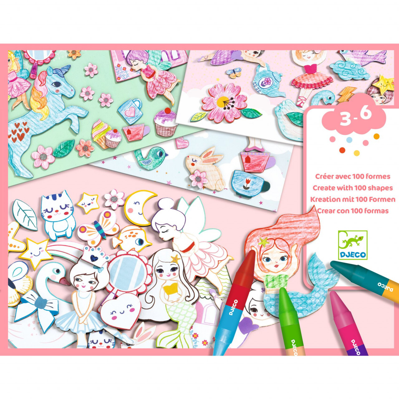 Atelier creativ Djeco, O lume pentru fete - imagine 4