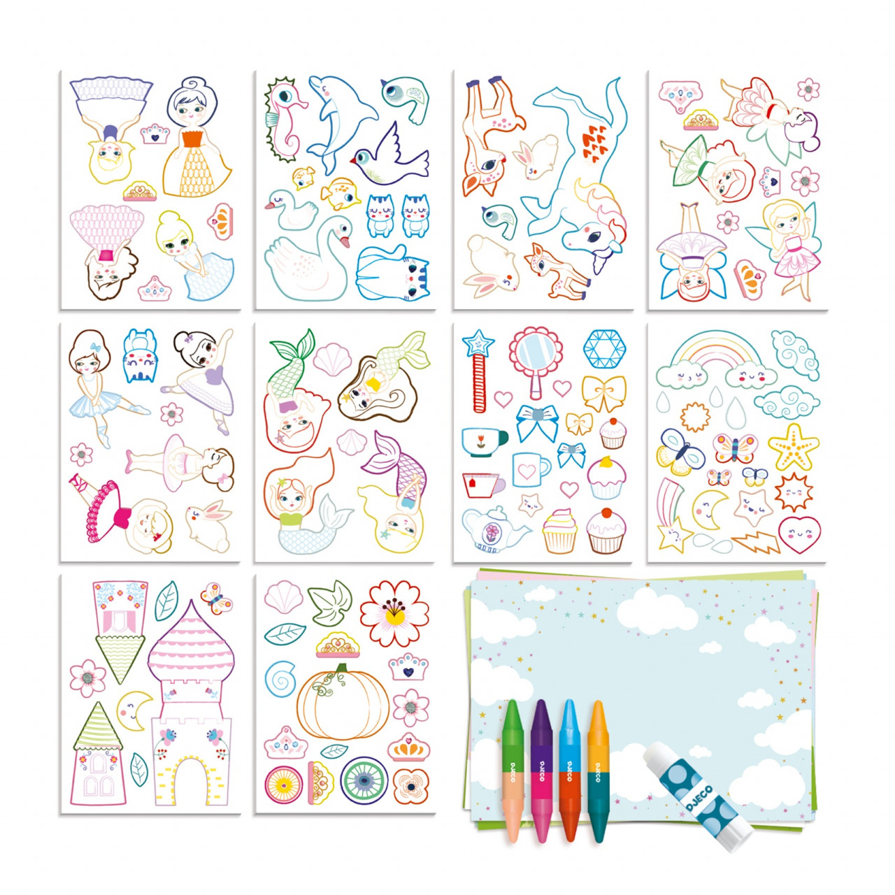 Atelier creativ Djeco, O lume pentru fete - imagine 6