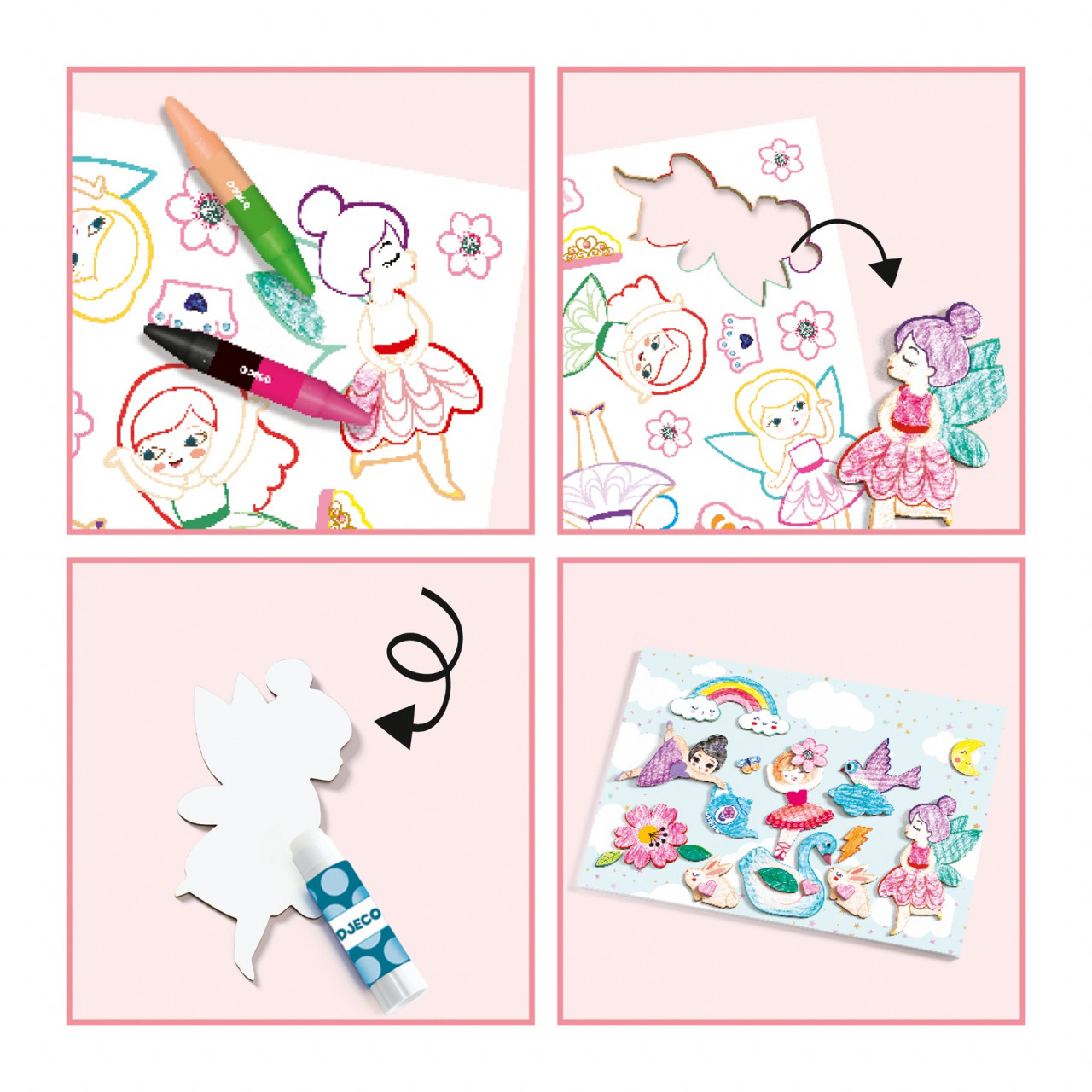 Atelier creativ Djeco, O lume pentru fete - imagine 7