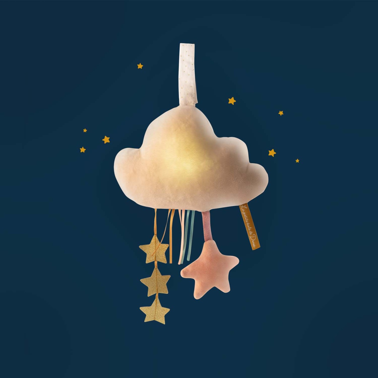 Lampa de veghe si jucarie bebe Nor luminos, Moulin Roty - imagine 4