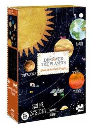 Puzzle fluorescent Londji, Descoperă cosmosul, 200 piese - imagine 5