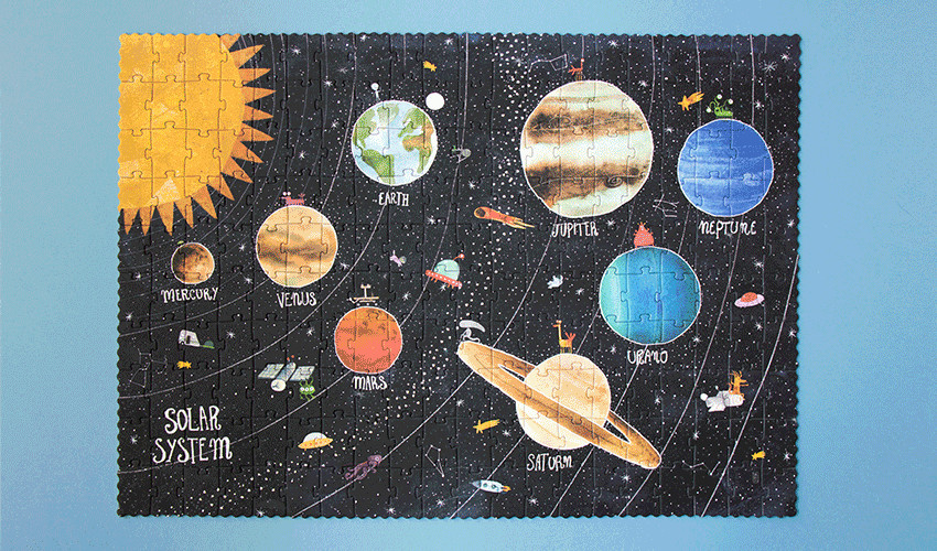 Puzzle fluorescent Londji, Descoperă cosmosul, 200 piese - imagine 7