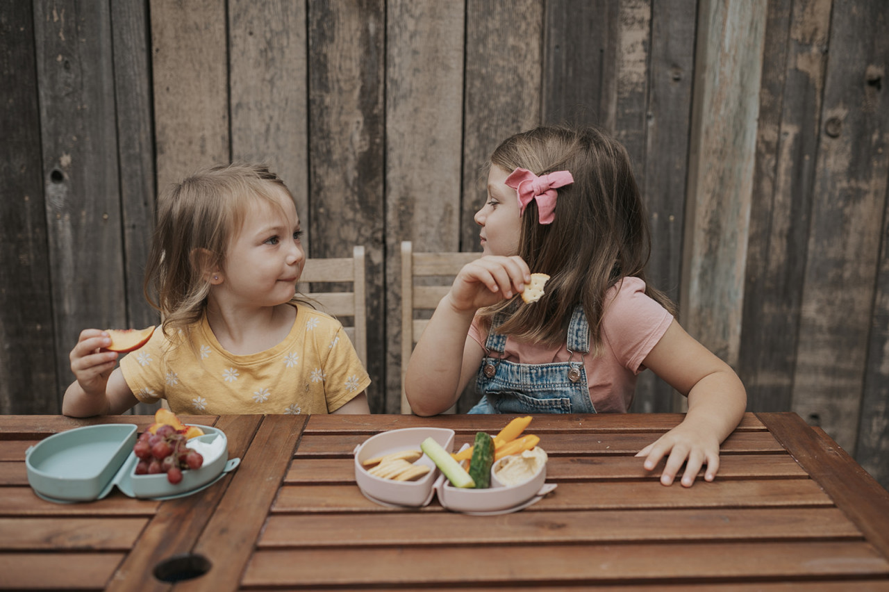 Recipient diversificare hrana bebelusi Miniware Silifold, 100% din silicon alimentar, Almond Butter - imagine 6