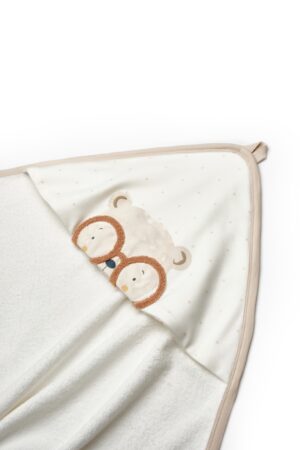 set prosop cu manusa 100 bumbac organic teddybear babycosy21908