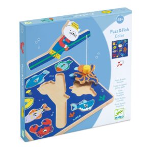 joc 2 in 1 puzzle si pescuit magnetic djeco100158048
